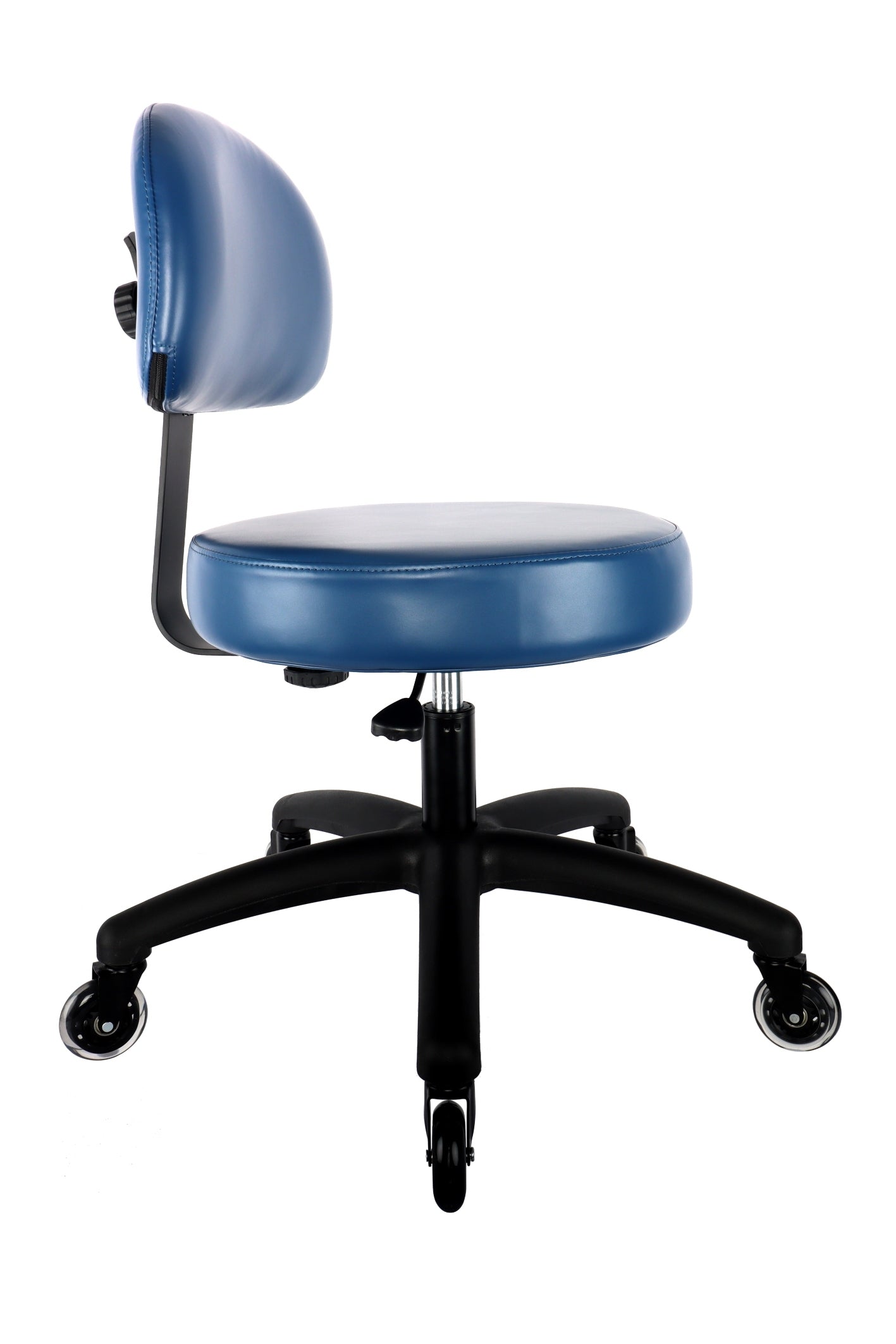 PRS-10500: LOW DESK (17"-22" Seat Height) Adjustable Round Chair With Back