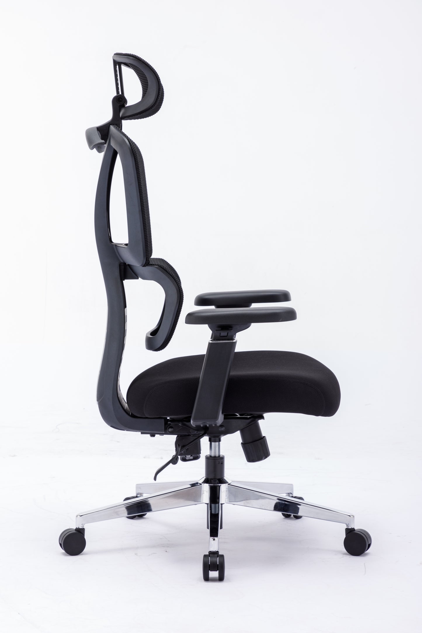 CMHY-003N Ergonomic High Back Mesh Office Chair, 3D Armrest, Adjustable Headrest, Variable Tilt - Standard Nylon Casters