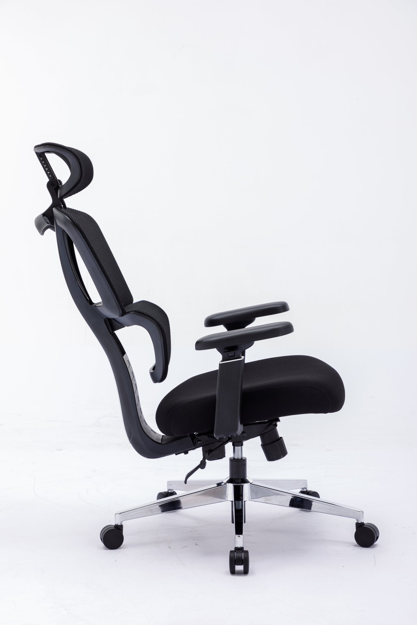 CMHY-003N Ergonomic High Back Mesh Office Chair, 3D Armrest, Adjustable Headrest, Variable Tilt - Standard Nylon Casters