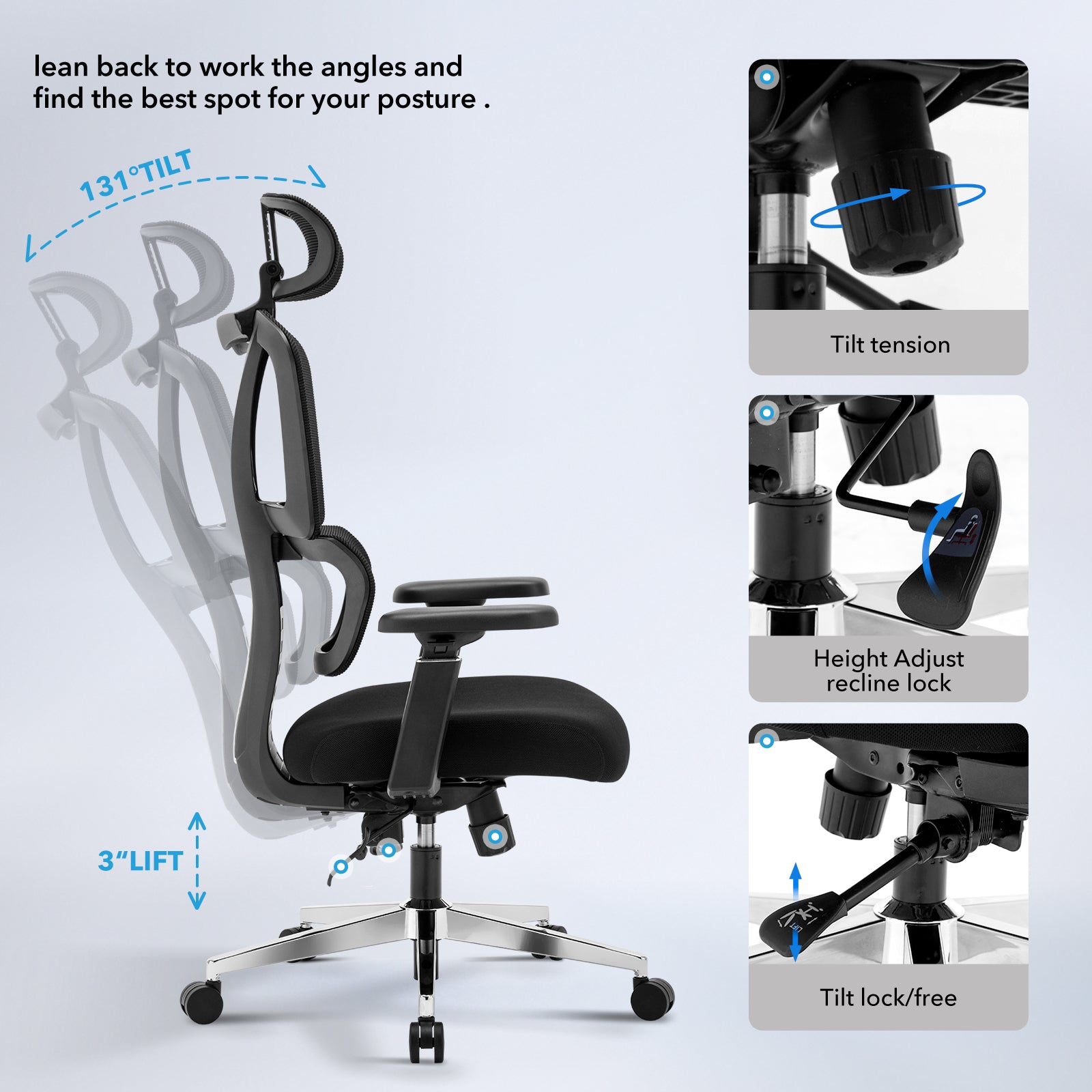 Seat Height Steelcase Leap Adjustment Guide Height Adjustment