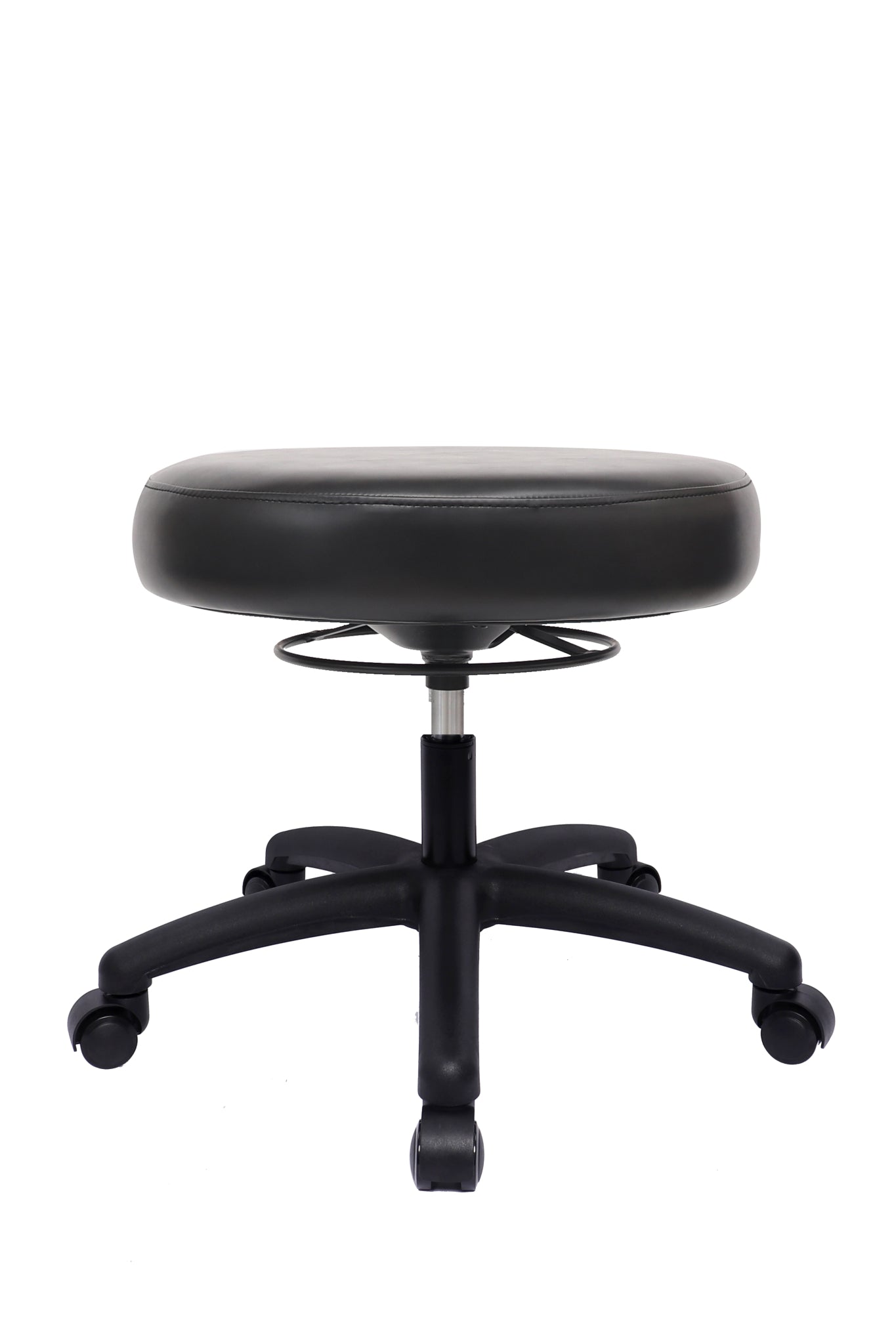PRS-R0500: LOW DESK (16.5"-21.5" Seat Height) 360 Degree Adjustable Round Stool