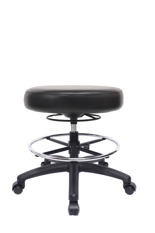 PRS-R0818: MEDIUM TABLE (20"-28" Seat Height) 360 Degree Adjustable Round Stool-With Footring