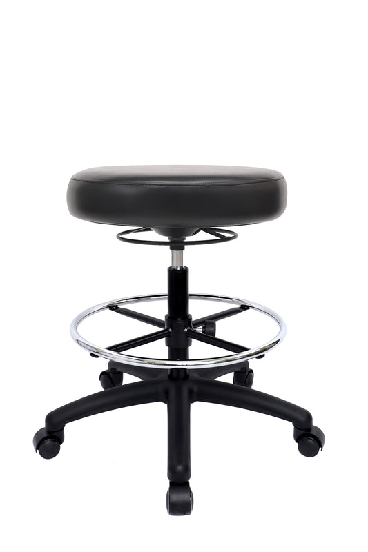 PRS-R1018: TALL TABLE (24"-34" Seat Height) 360 Degree Adjustable Round Stool-With Footring