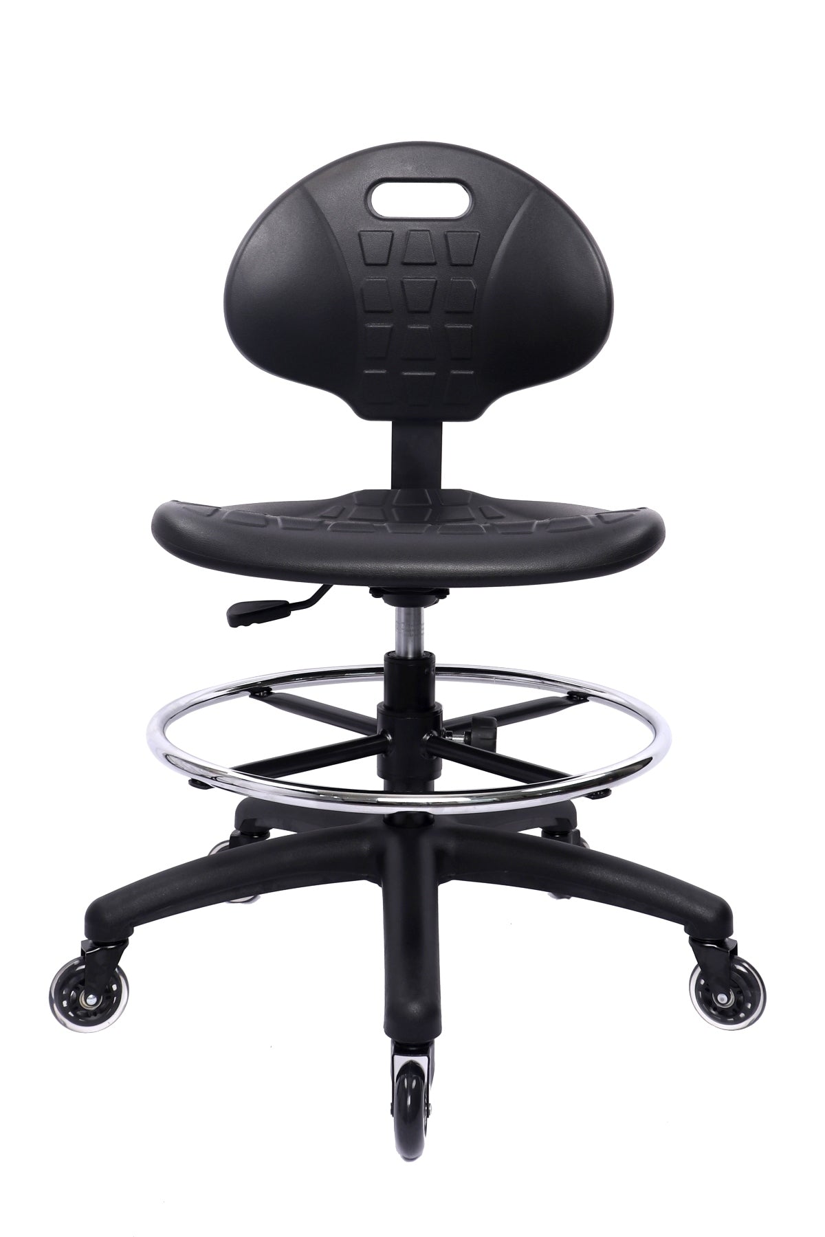 CMPU-10818: MEDIUM TABLE (18"-26" Seat Height) Deluxe Polyurethane Drafting Stool with Footring