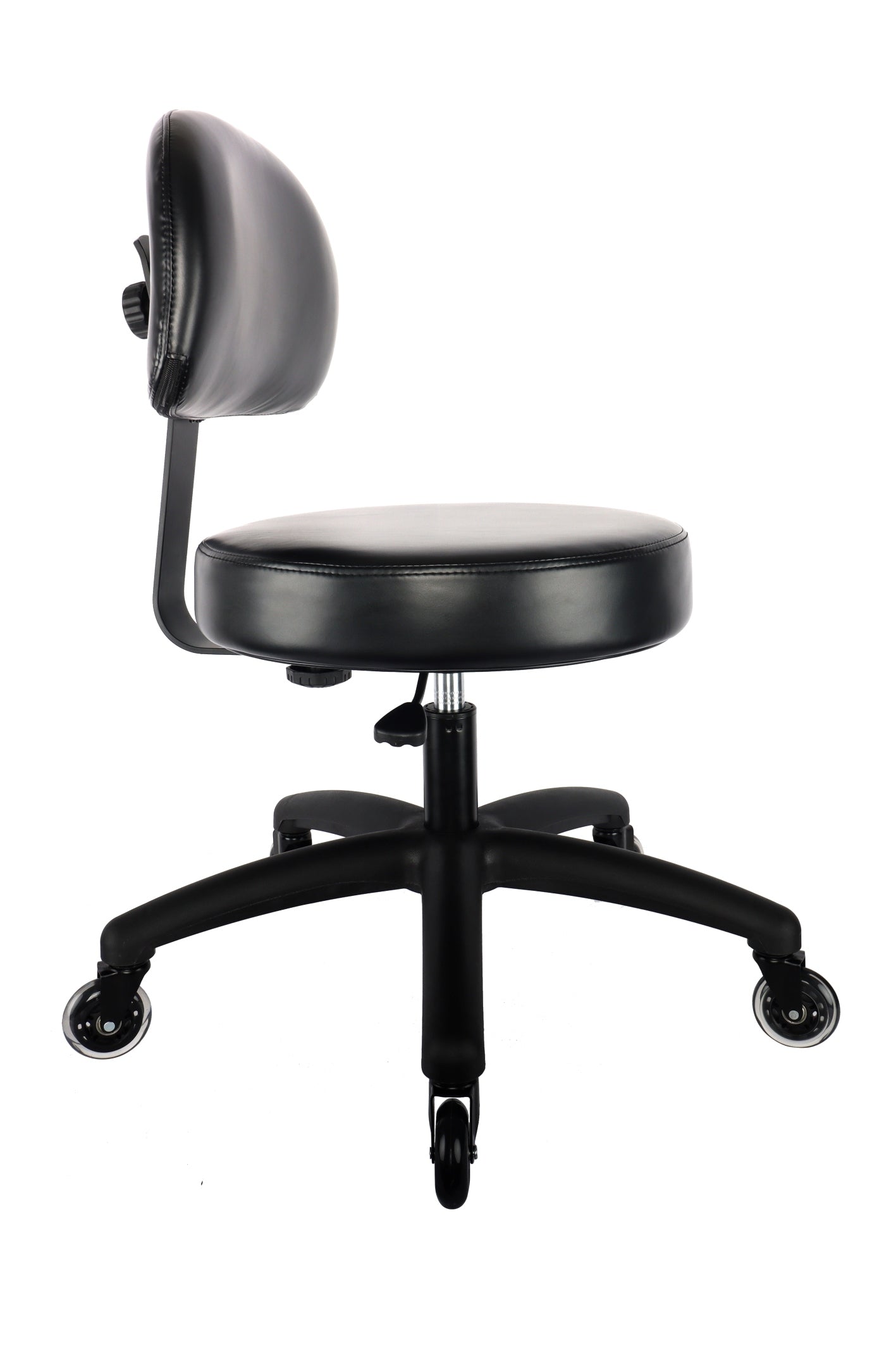 PRS-10500: LOW DESK (17"-22" Seat Height) Adjustable Round Chair With Back