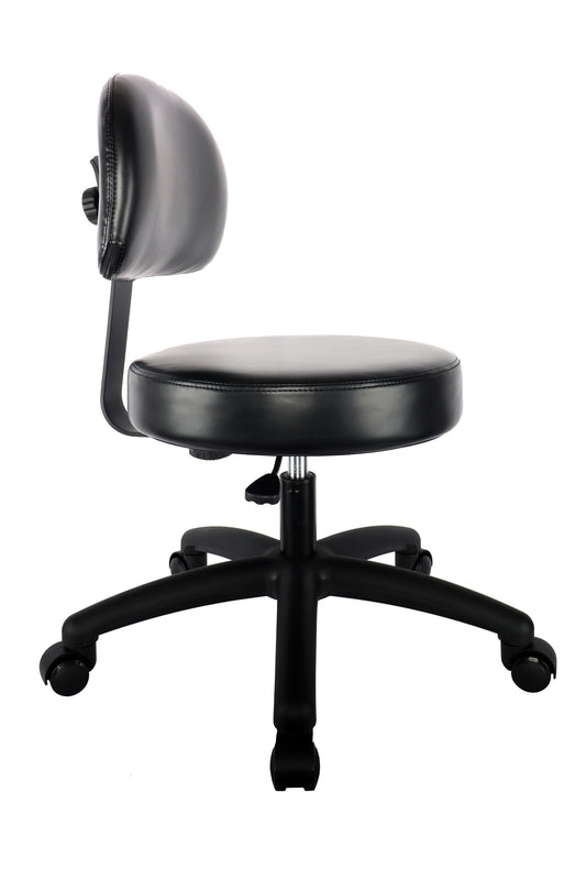 PRS-10500: LOW DESK (17"-22" Seat Height) Adjustable Round Chair With Back