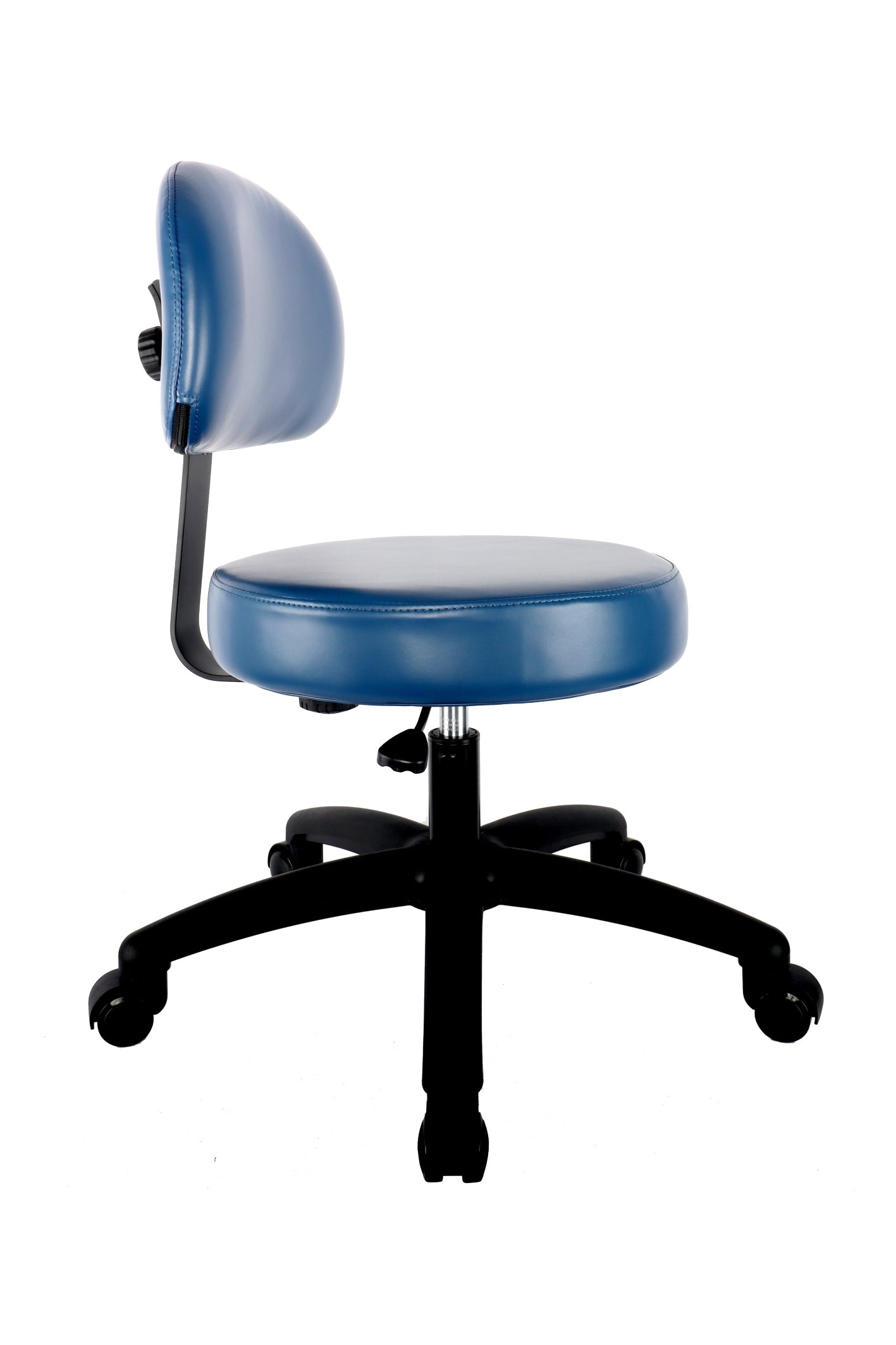 PRS-10500: LOW DESK (17"-22" Seat Height) Adjustable Round Chair With Back